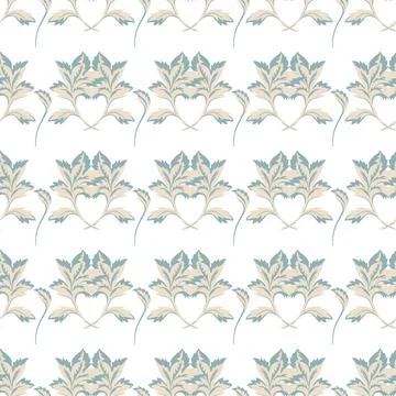 Beautiful Seamless Pattern with Flowers Stock Illustration