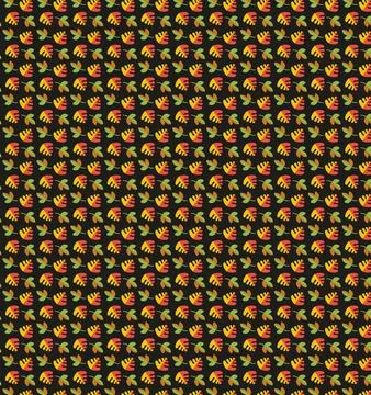 Beautiful seamless pattern green leaves. Tropical Leaves Patterns Background Stock Illustration