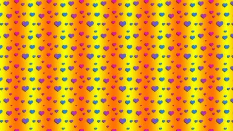 Beautiful seamless pattern with hearts Stock Illustration