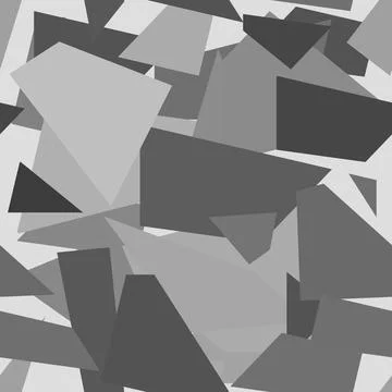 Beautiful seamless pattern mosaic geometric gray abstract texture on a white Illustrazione stock
