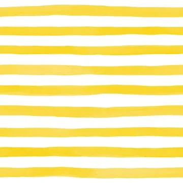 Beautiful seamless pattern with Orange yellow watercolor stripes. hand painte Stock Illustration