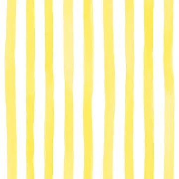Beautiful seamless pattern with Orange yellow watercolor stripes. Illustrazione stock