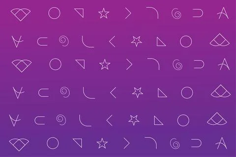 Beautiful seamless pattern white and purple colors abstract vector design Stock Illustration