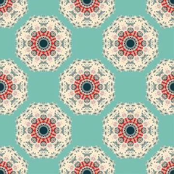 Beautiful seamless pattern.decorative elements vector illustration 스톡 일러스트