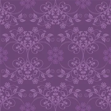 Beautiful seamless purple and pink wallpaper イラスト素材