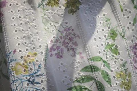 A Beautiful seamless raster pattern with simple flowers. Stock Photos