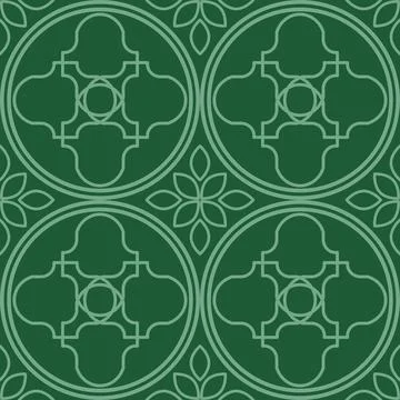 Beautiful seamless tile pattern designs make great flooring Illustrazione stock