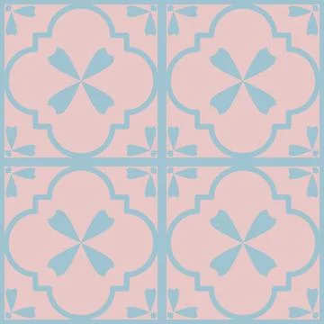 Beautiful seamless tile pattern designs make great flooring Illustrazione stock