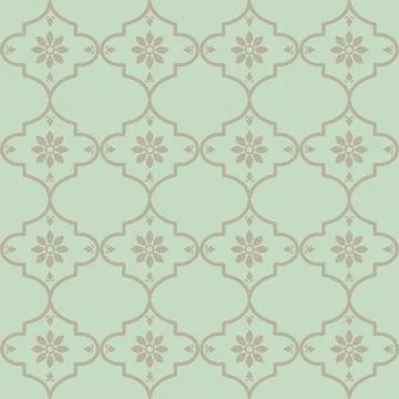 Beautiful seamless tile pattern designs make great flooring Illustrazione stock