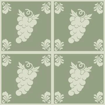 Beautiful seamless tile pattern designs make great flooring Illustrazione stock