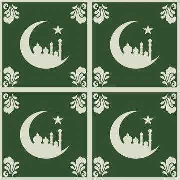 Beautiful seamless tile pattern designs make great flooring Stock Illustration