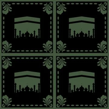 Beautiful seamless tile pattern designs make great flooring Illustrazione stock