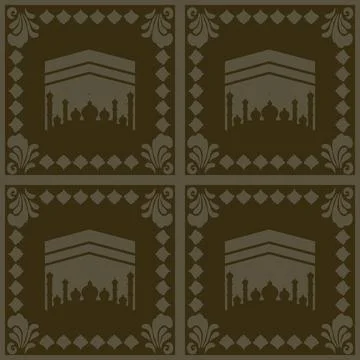 Beautiful seamless tile pattern designs make great flooring Illustrazione stock