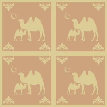 Beautiful seamless tile pattern designs make great flooring イラスト素材