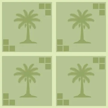 Beautiful seamless tile pattern designs make great flooring イラスト素材