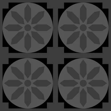 Beautiful seamless tile pattern designs make great flooring Illustrazione stock