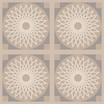 Beautiful seamless tile pattern designs make great flooring Stock Illustration