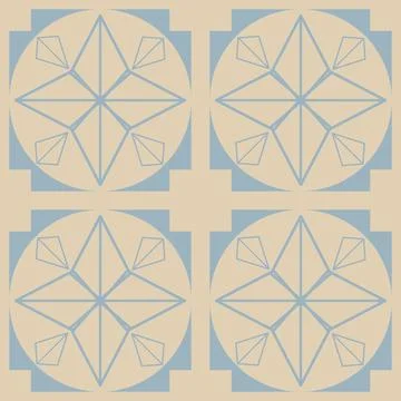 Beautiful seamless tile pattern designs make great flooring Stock Illustration