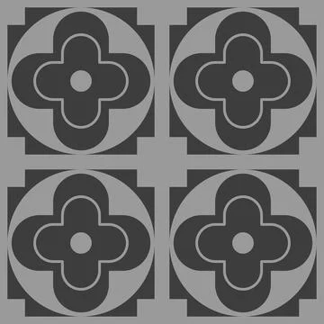 Beautiful seamless tile pattern designs make great flooring Stock Illustration