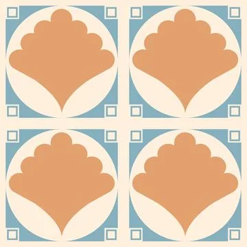 Beautiful seamless tile pattern designs make great flooring Stock Illustration