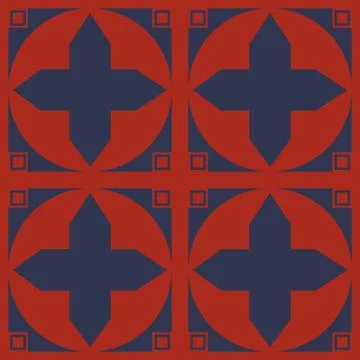 Beautiful seamless tile pattern designs make great flooring Stock Illustration