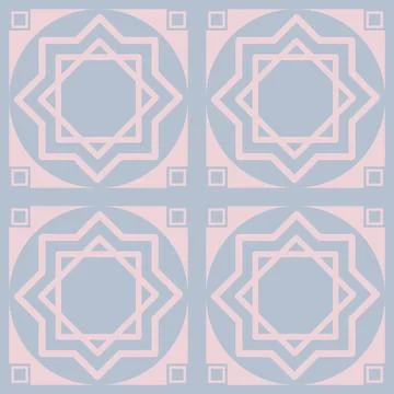 Beautiful seamless tile pattern designs make great flooring Stock Illustration