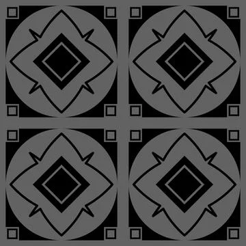 Beautiful seamless tile pattern designs make great flooring Stock Illustration