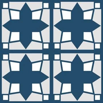 Beautiful seamless tile pattern designs make great flooring Stock Illustration
