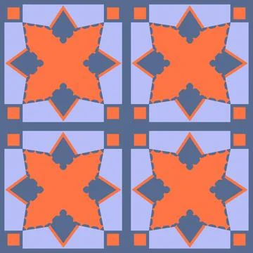 Beautiful seamless tile pattern designs make great flooring Stock Illustration