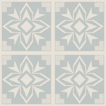 Beautiful seamless tile pattern designs make great flooring Stock Illustration