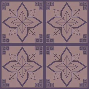 Beautiful seamless tile pattern designs make great flooring Stock Illustration