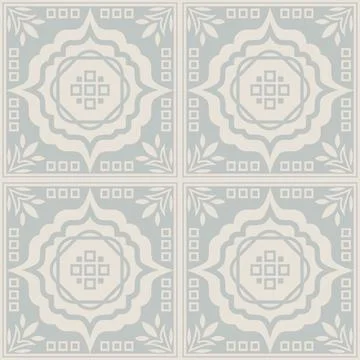 Beautiful seamless tile pattern designs make great flooring Stock Illustration