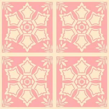 Beautiful seamless tile pattern designs make great flooring Stock Illustration