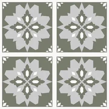 Beautiful seamless tile pattern designs make great flooring Stock Illustration