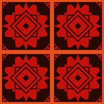 Beautiful seamless tile pattern designs make great flooring Stock Illustration