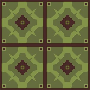 Beautiful seamless tile pattern designs make great flooring Stock Illustration