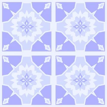 Beautiful seamless tile pattern designs make great flooring Stock Illustration