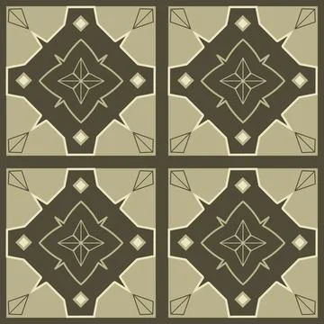 Beautiful seamless tile pattern designs make great flooring 스톡 일러스트
