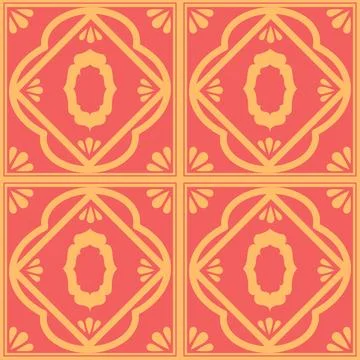 Beautiful seamless tile pattern designs make great flooring Stockillustratie