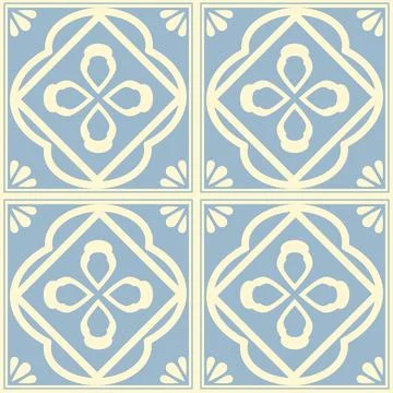 Beautiful seamless tile pattern designs make great flooring 스톡 일러스트