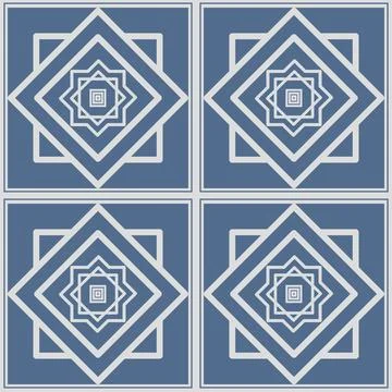 Beautiful seamless tile pattern designs make great flooring Stockillustratie