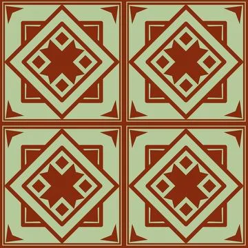 Beautiful seamless tile pattern designs make great flooring Stock Illustration