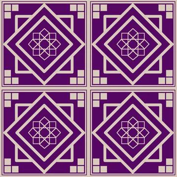 Beautiful seamless tile pattern designs make great flooring Stock Illustration