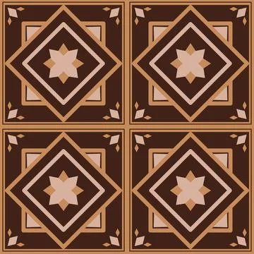Beautiful seamless tile pattern designs make great flooring Stockillustratie