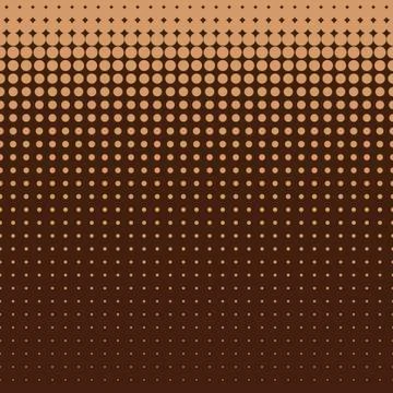 Beautiful seamless vector light brown dotted pattern on brown background Stock-Illustration