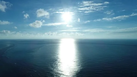The beautiful seascape at Okinawa in Japan Stock Footage