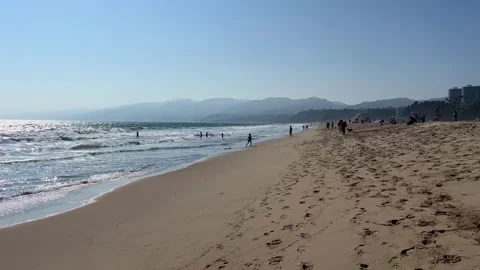 Beautiful seascape of the Pacific ocean Stock Footage 247413853