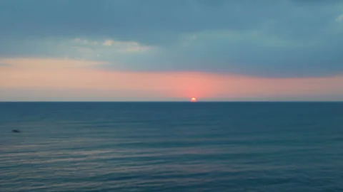 Beautiful seascape at sunset Stock Footage 93562903