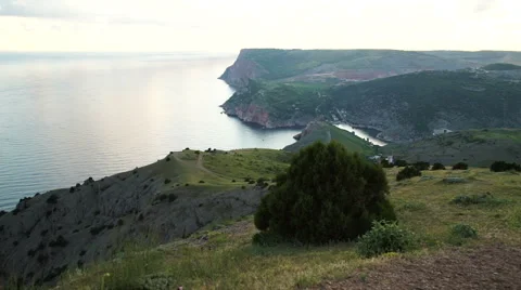 Beautiful seashore in the evening 스톡 동영상 63640587