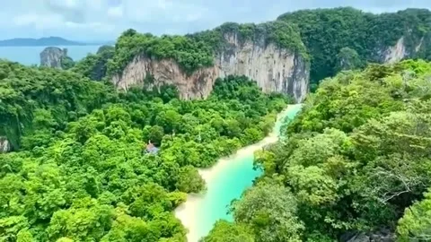 Beautiful seaside view Stock Footage 203934057